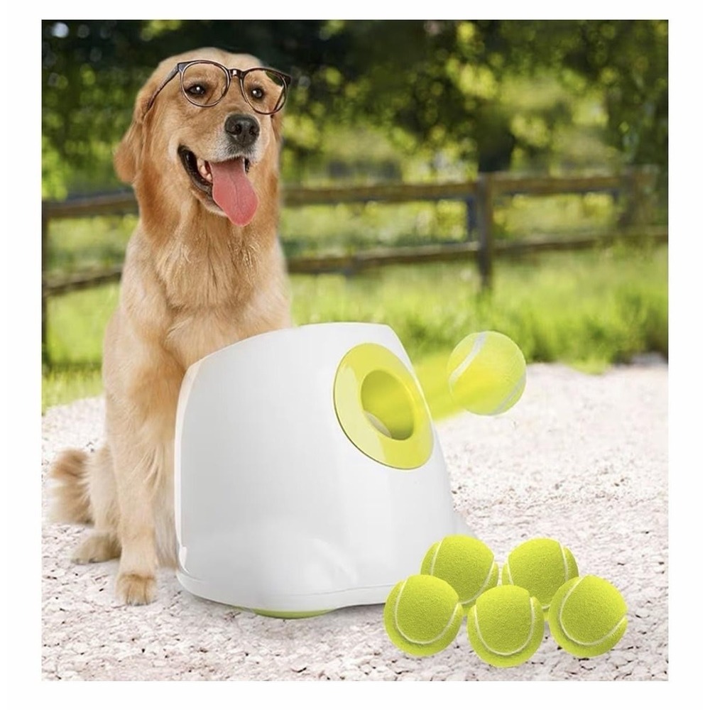 All For Paws Interactive Dog Ball Launcher Medium Large Dogs Rechargeable